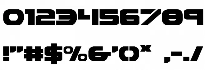 Ozda Expanded Font OTHER CHARS