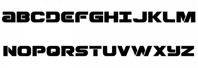 Ozda Expanded Schriftart Groß