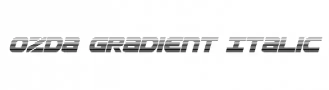 Ozda Gradient Italic 