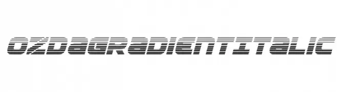 Ozda Gradient Italic  Скачать бесплатные шрифты