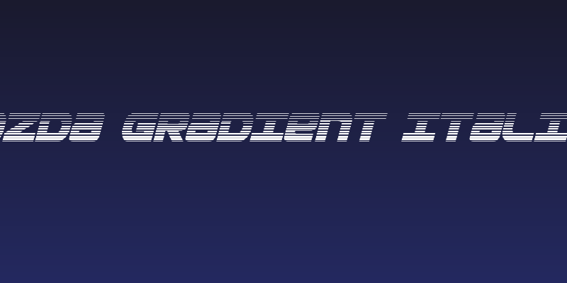 Ozda Gradient Italic Social Header