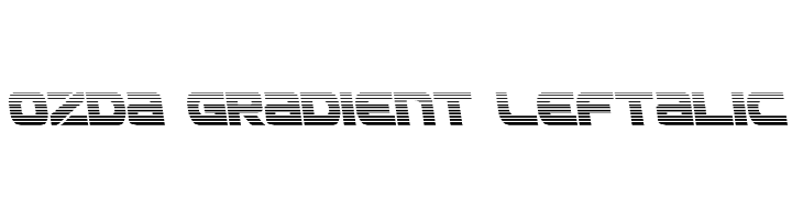Ozda Gradient Leftalic Font