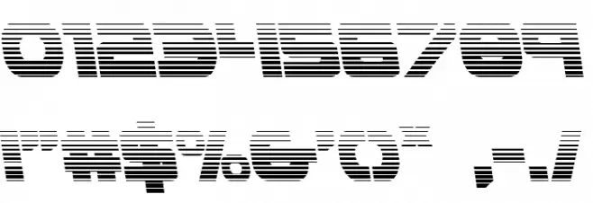 Ozda Gradient Leftalic Font OTHER CHARS