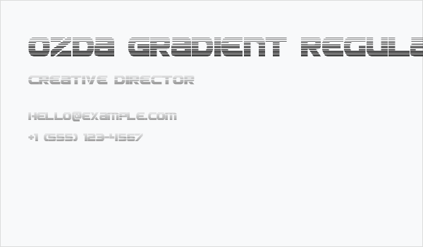 Ozda Gradient Regular Business Card