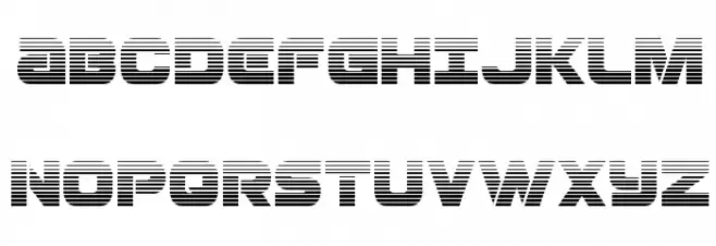 Ozda Gradient Schriftart Groß
