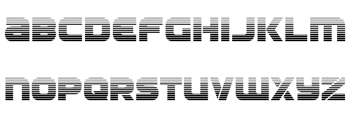 Ozda Gradient Font LOWERCASE