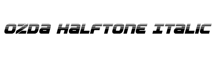 Ozda Halftone Italic  नि: शुल्क फ़ॉन्ट्स डाउनलोड