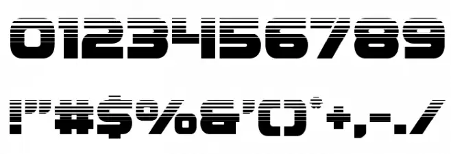 Ozda Halftone Font OTHER CHARS