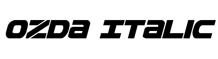 Ozda Italic  Скачать бесплатные шрифты