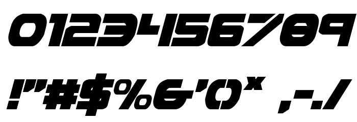 Ozda Italic Font OTHER CHARS