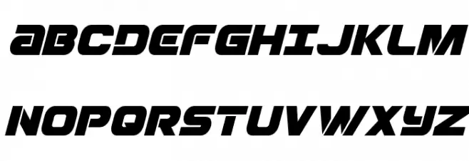 Ozda Italic Schriftart Groß