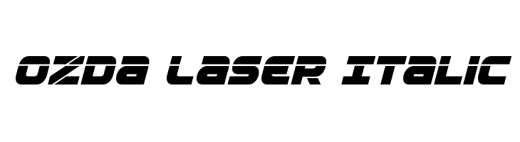 Ozda Laser Italic  フリーフォントのダウンロード