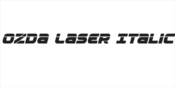 Ozda Laser Italic Logo