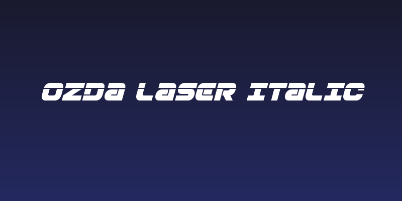 Ozda Laser Italic Social Header