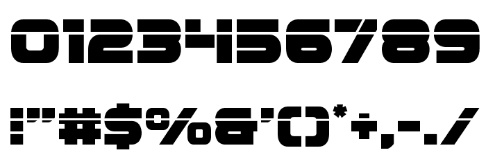 Ozda Laser Font OTHER CHARS