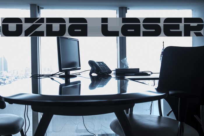 Ozda Laser Font examples
