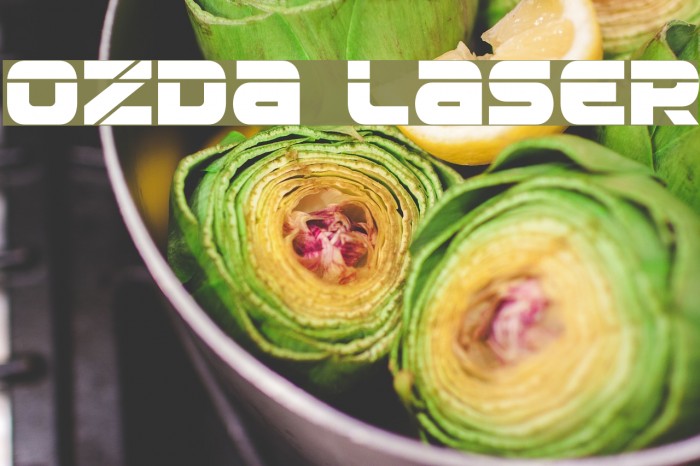 Ozda Laser Font examples