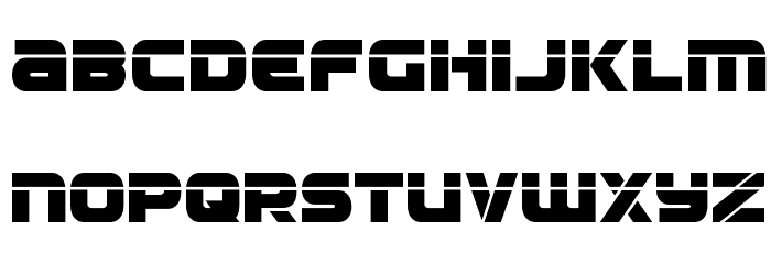 Ozda Laser Font LOWERCASE