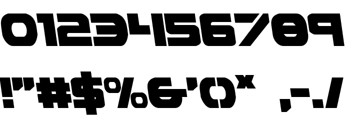 Ozda Leftalic Font OTHER CHARS