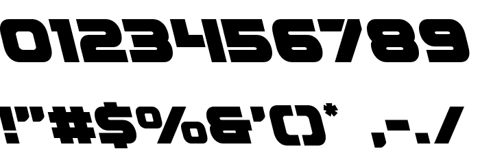Ozda Leftalic Font OTHER CHARS