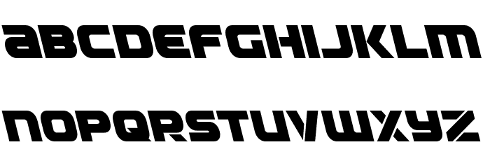 Ozda Leftalic Font LOWERCASE