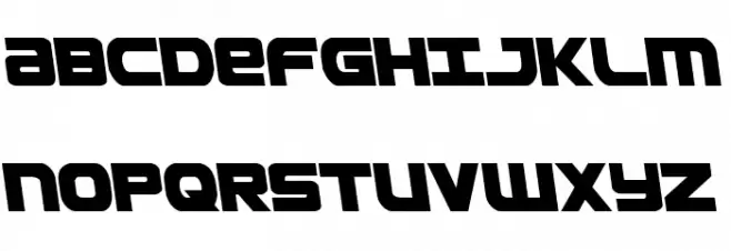 Ozda Leftalic Schriftart Groß