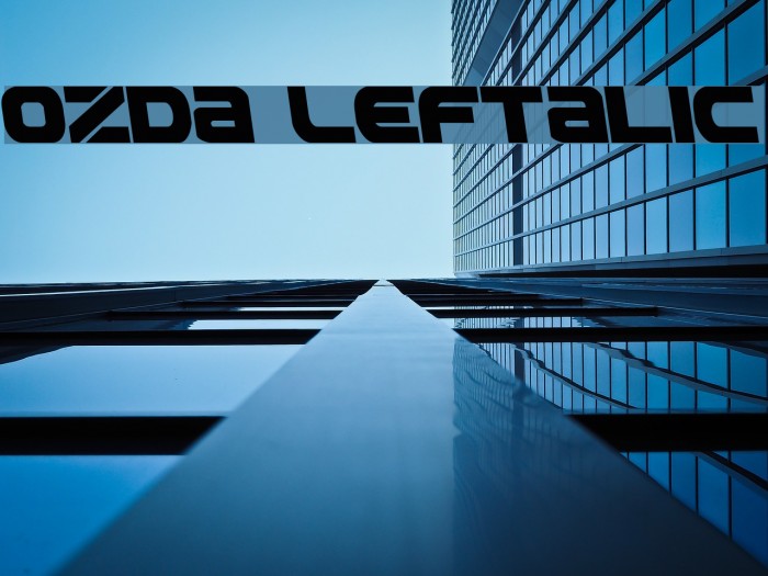 Ozda Leftalic Font examples