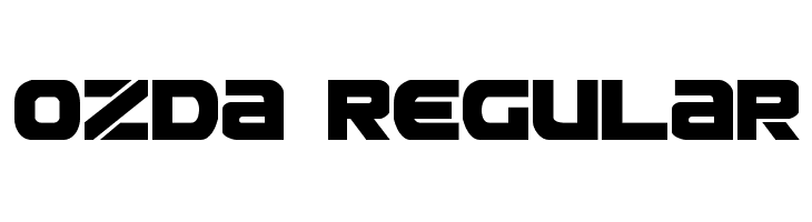 Ozda Regular  Free Fonts Download