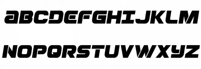 Ozda Semi-Italic Polices MAJUSCULES