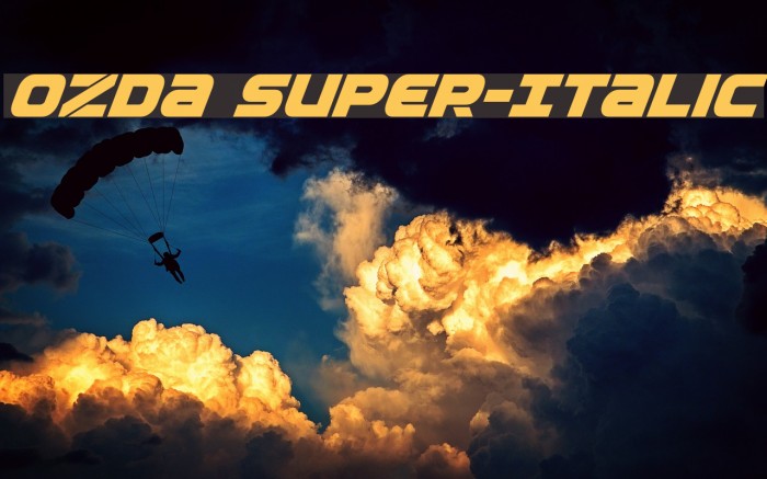 Ozda Super-Italic Example 1