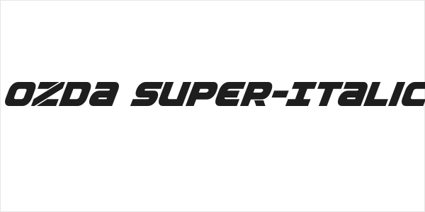 Ozda Super-Italic Logo