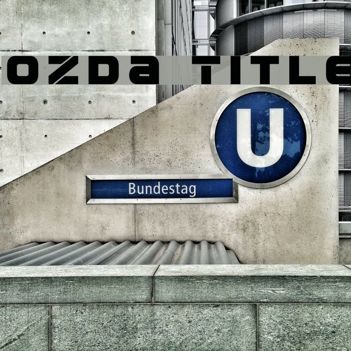 Ozda Title Font examples
