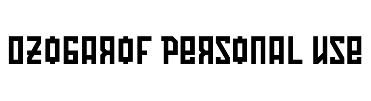 Ozobarof Personal Use  Free Fonts Download