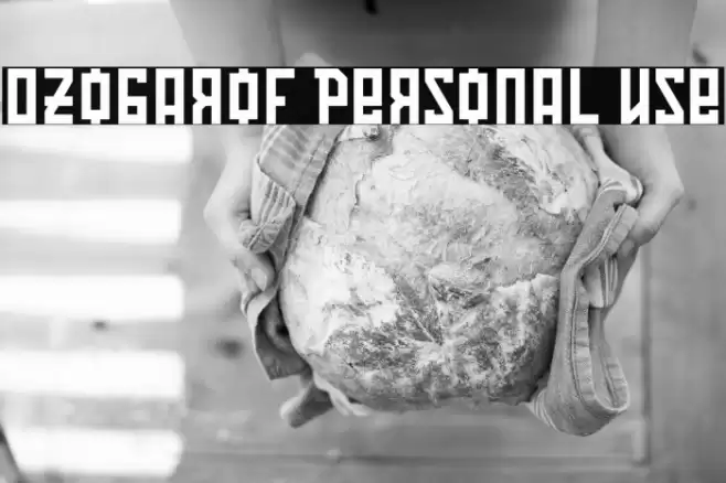 Ozobarof Personal Use 字体 examples