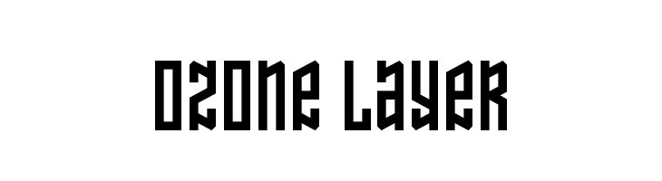 Ozone Layer Schriftart