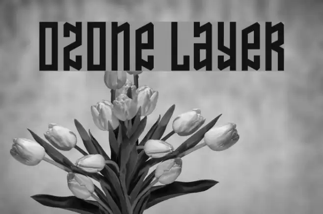 Ozone Layer Schriftart examples