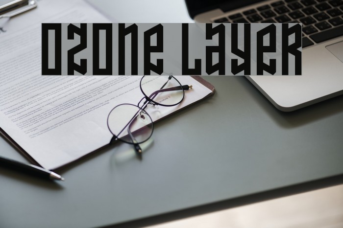 Ozone Layer Font examples