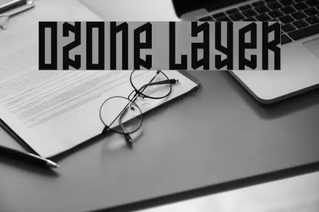 Ozone Layer Schriftart examples