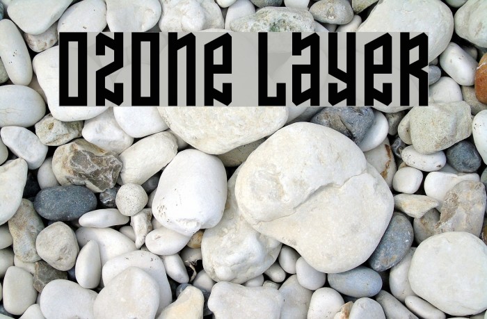 Ozone Layer Font examples