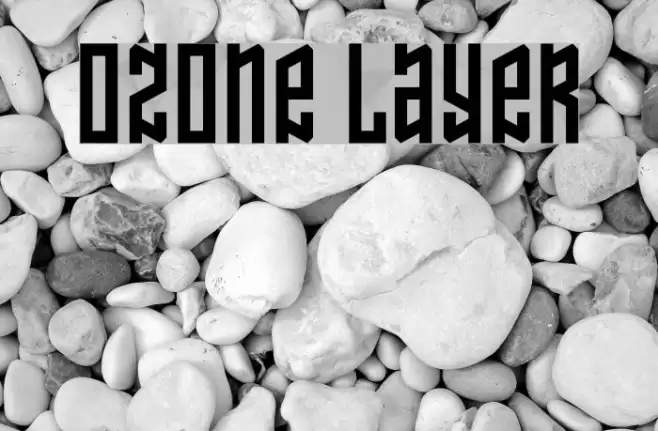 Ozone Layer Schriftart examples