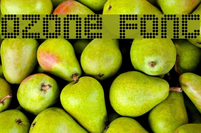 Ozone Font examples