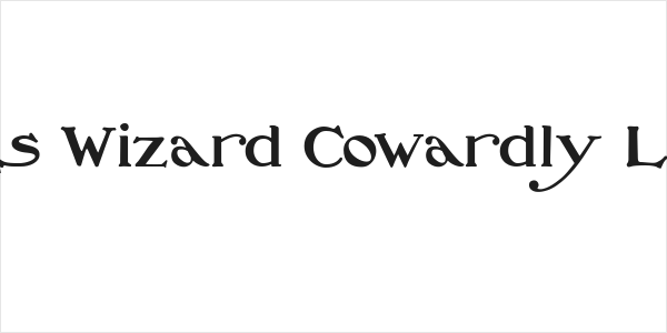 Oz's Wizard Cowardly Lion Logo