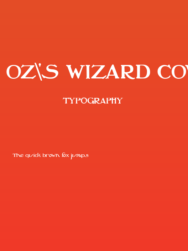 Oz's Wizard Cowardly Lion Poster