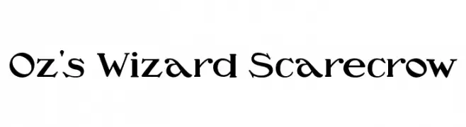 Oz's Wizard Scarecrow  नि: शुल्क फ़ॉन्ट्स डाउनलोड