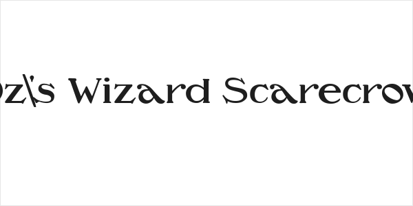 Oz's Wizard Scarecrow Logo