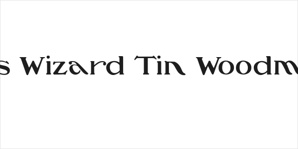 Oz's Wizard Tin Woodman Logo