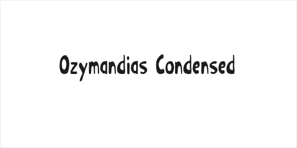 Ozymandias Condensed Logo