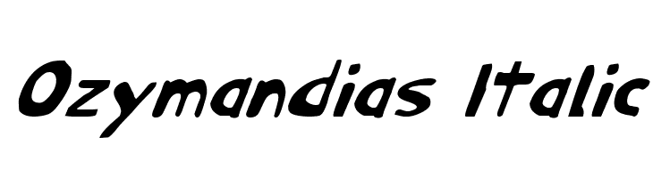 Ozymandias Italic  Fuentes Gratis Descargar