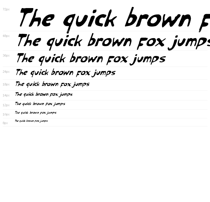 Ozymandias Italic Waterfall