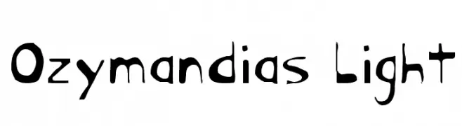 Ozymandias Light  Frei Schriftart Herunterladen